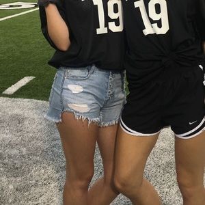 Distressed Refuge Lightwash Denim Shorts